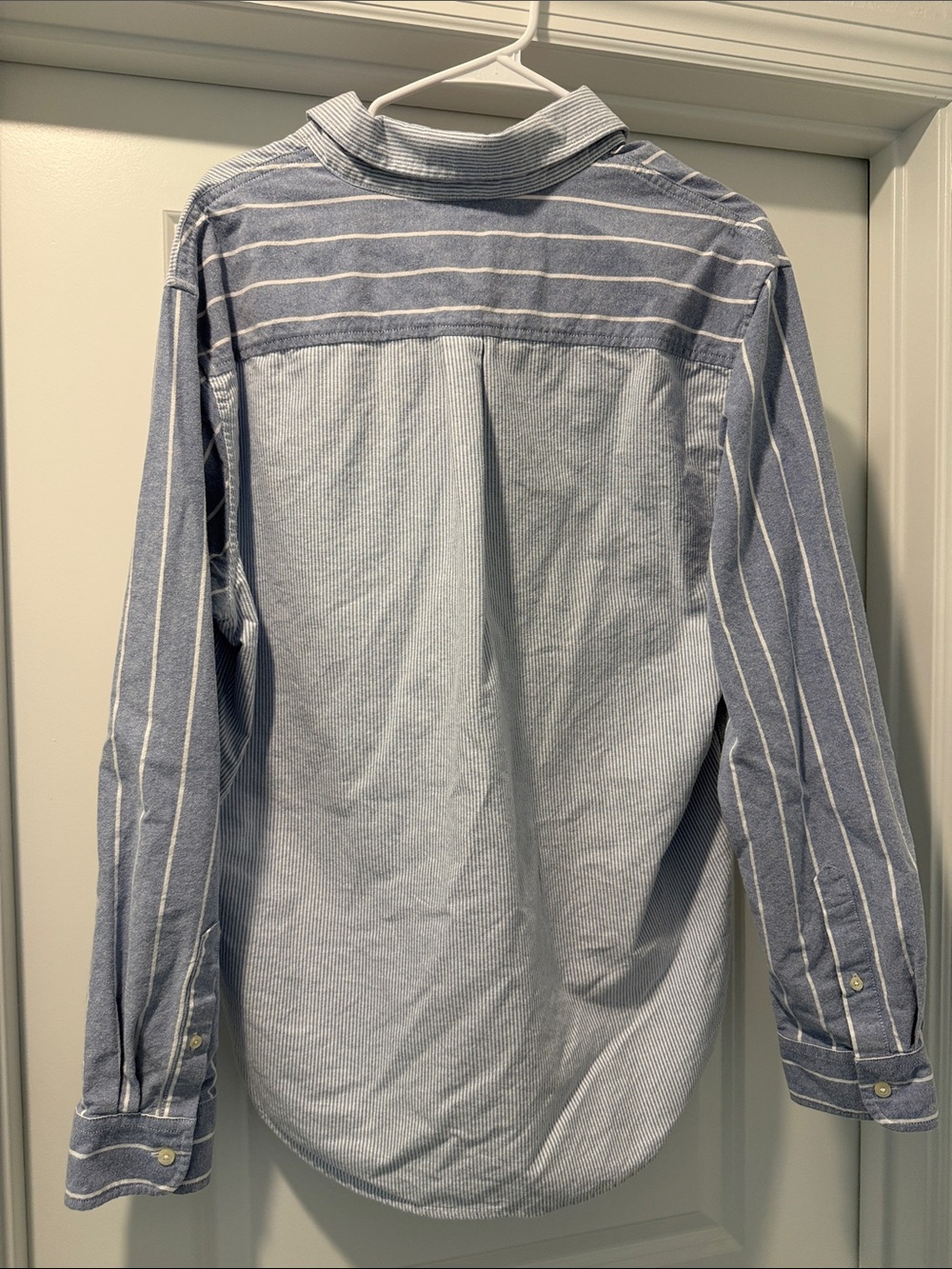 Chaps Two-Pattern Light Blue Men's Button-Down Shirt - Picture 5 of 5
